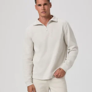 Paige Orion Ribbed Quarter Zip Pullover