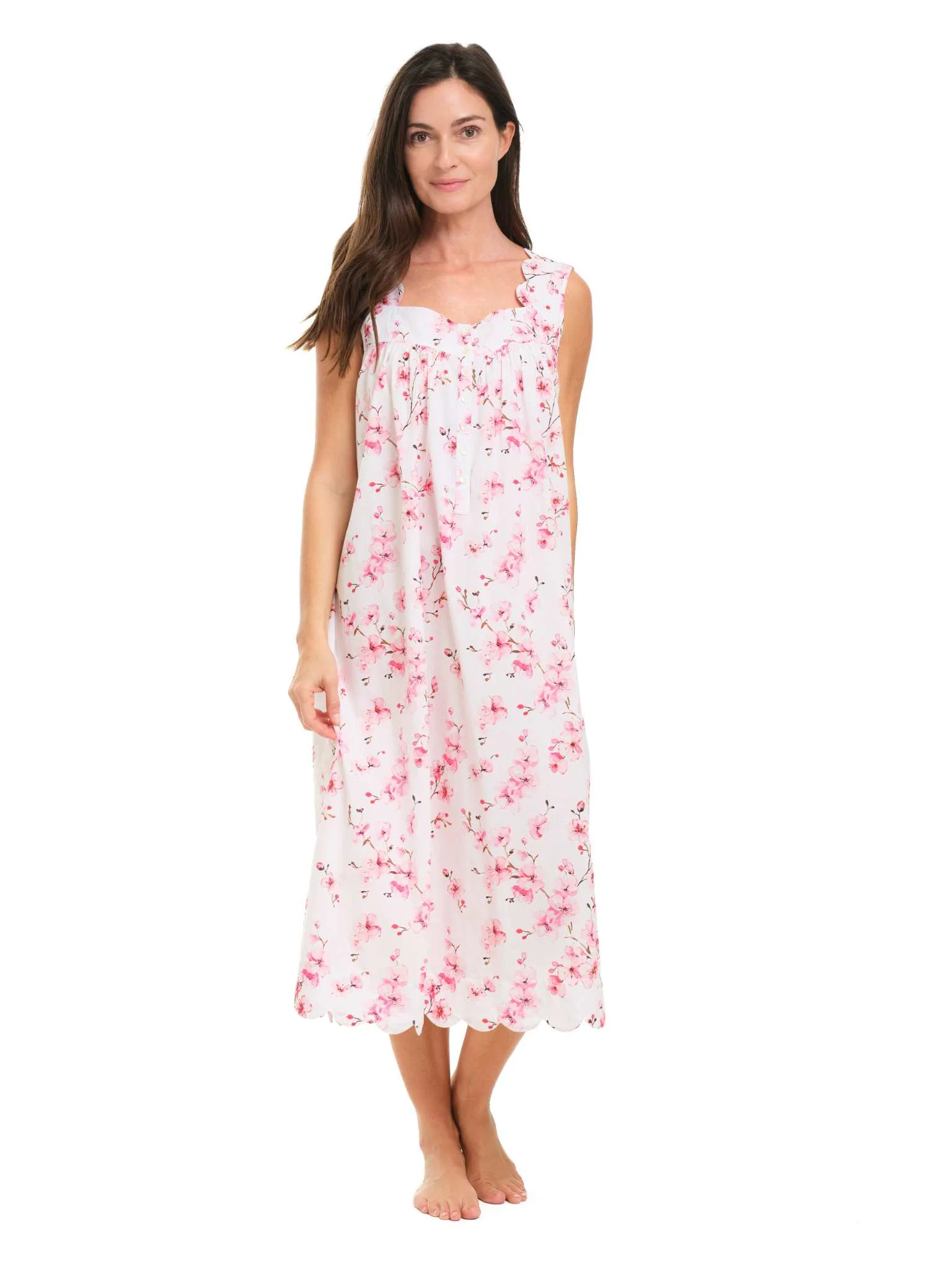 Cherry Blossom Gathered Nightgown - Image 2