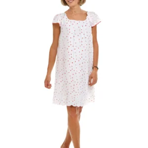 Hearts & Arrows Cap Sleeve Short Nightgown