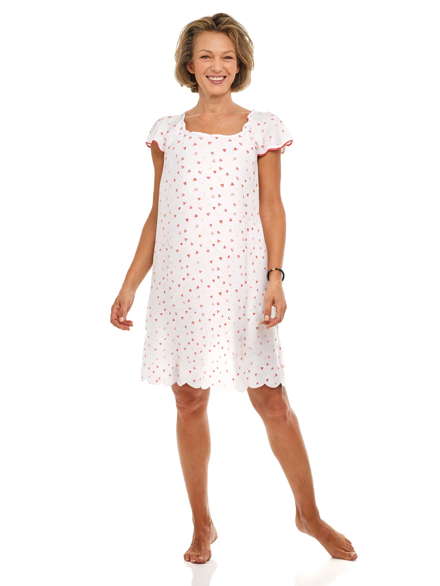 Hearts & Arrows Cap Sleeve Short Nightgown - Image 3