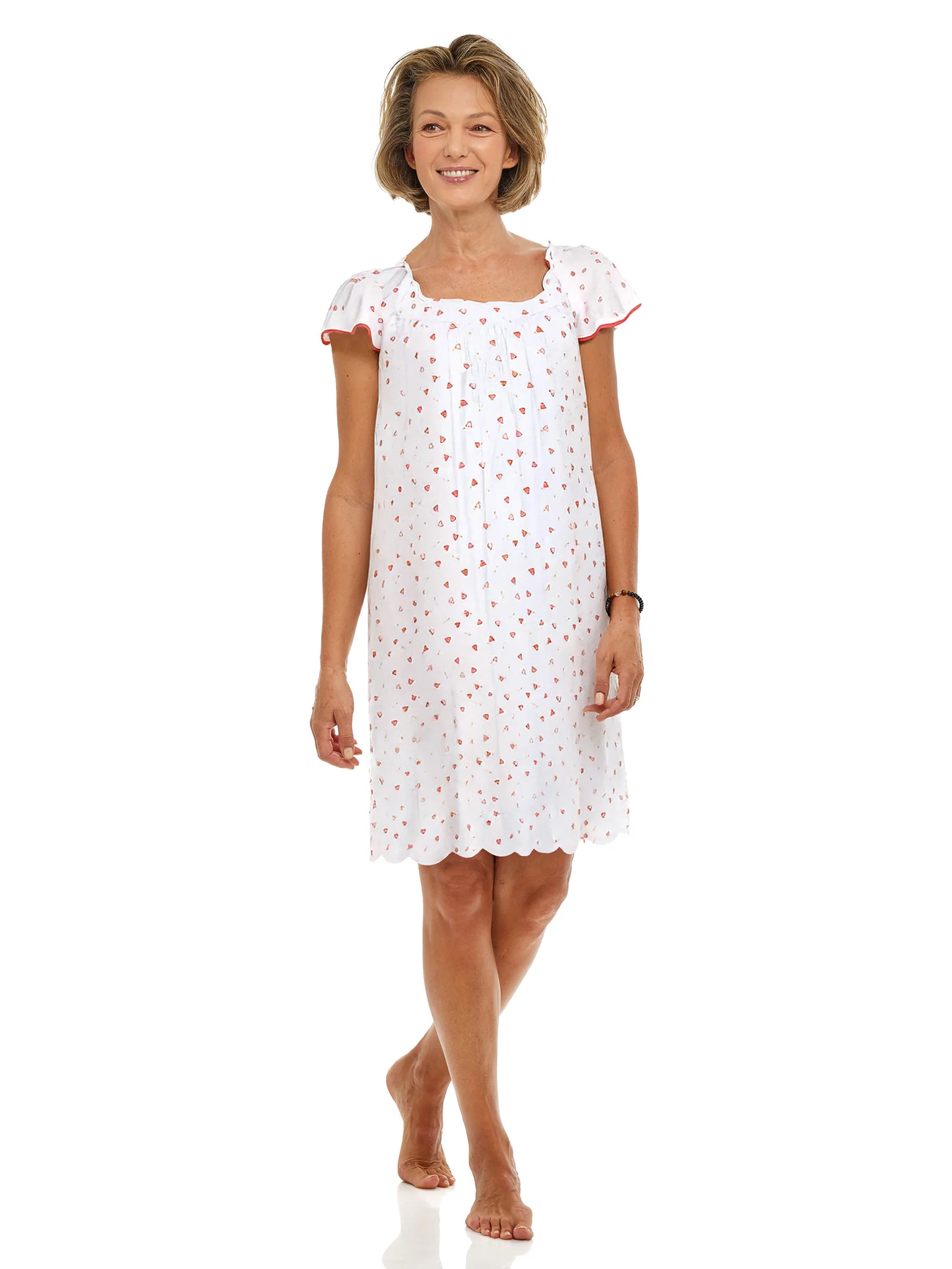 Hearts & Arrows Cap Sleeve Short Nightgown - Image 4