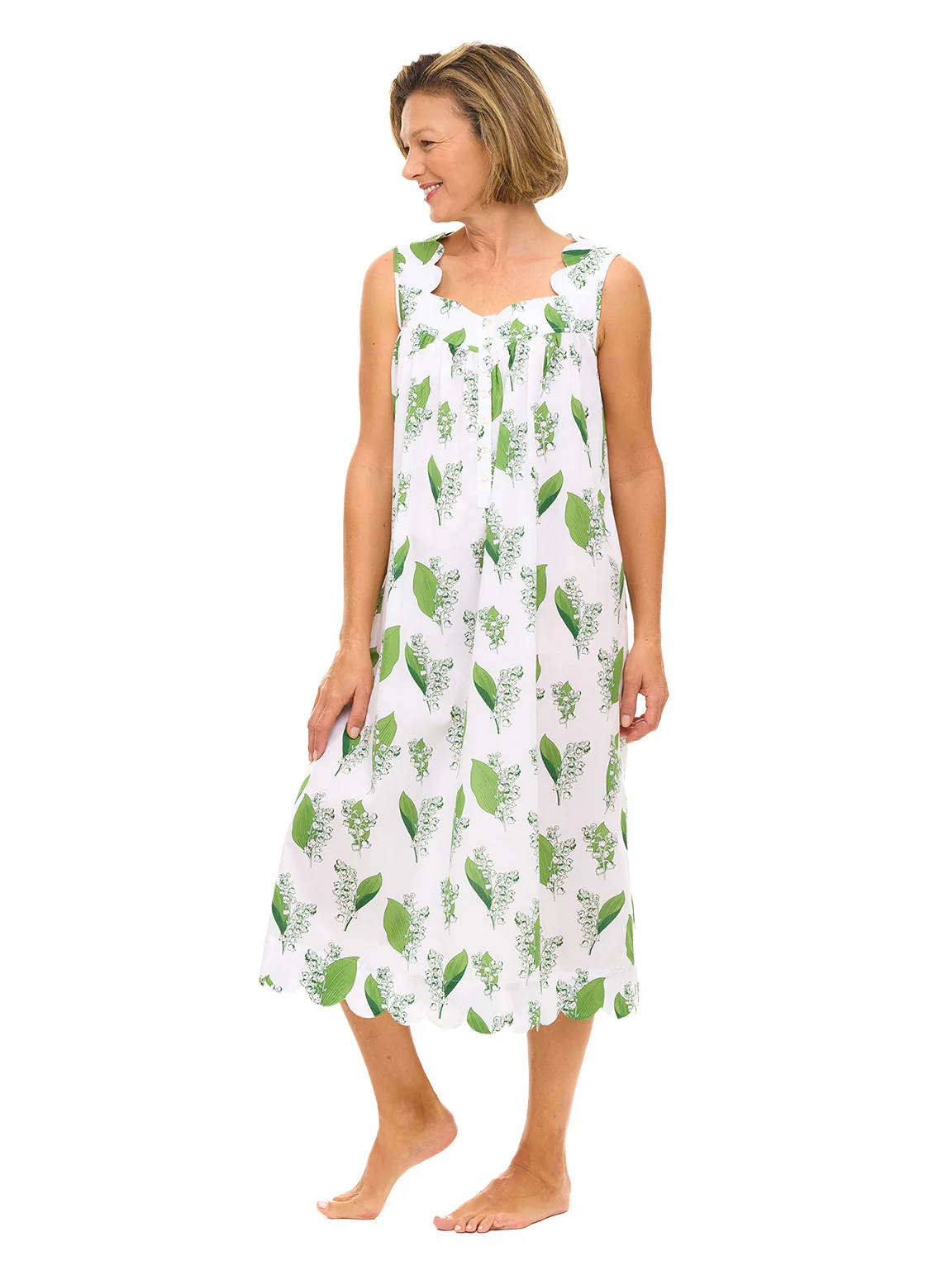 Lily of the Valley Gathered Nightgown - Image 2