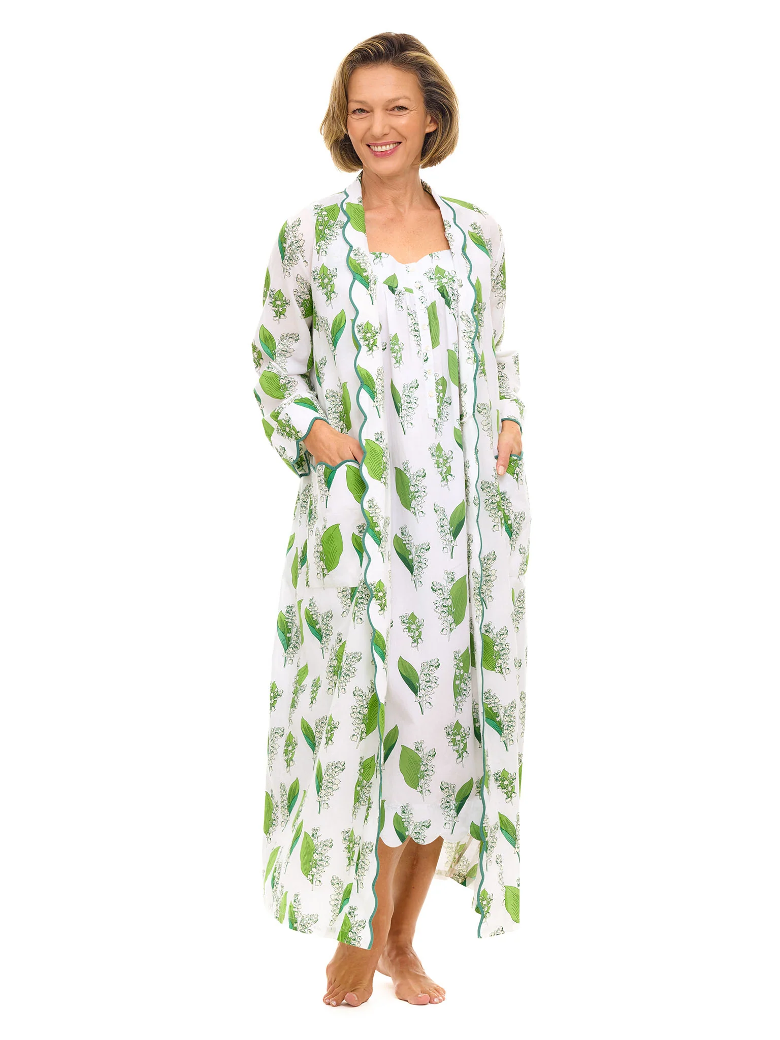 Lily of the Valley Gathered Nightgown - Image 4