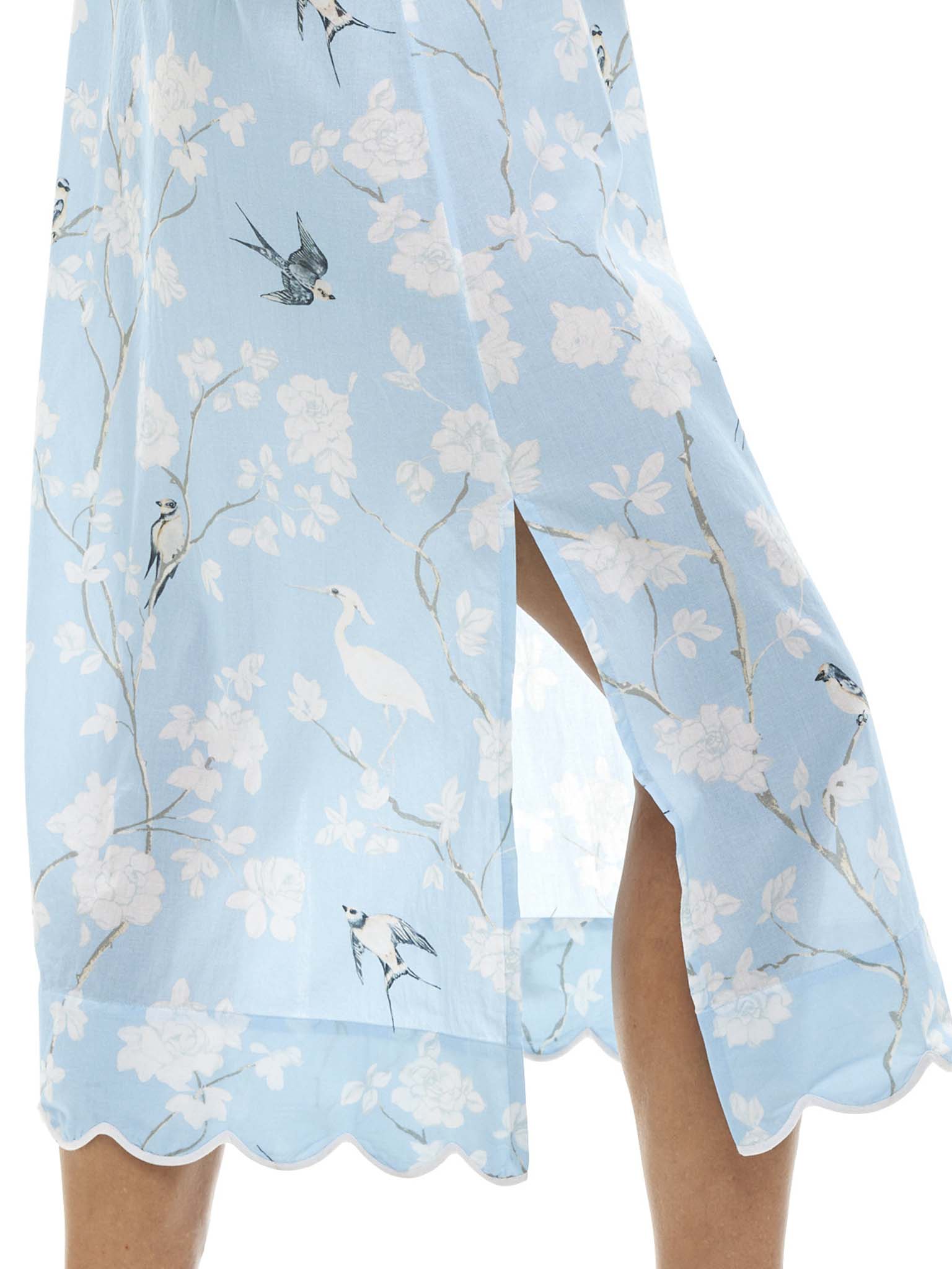 Pale Blue Gardenia Slip Nightgown - Image 3