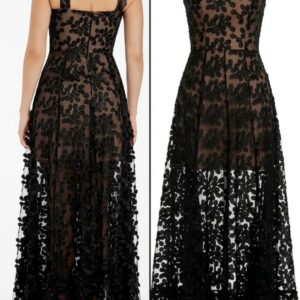 Anabel Floral Embroidered Maxi Dress