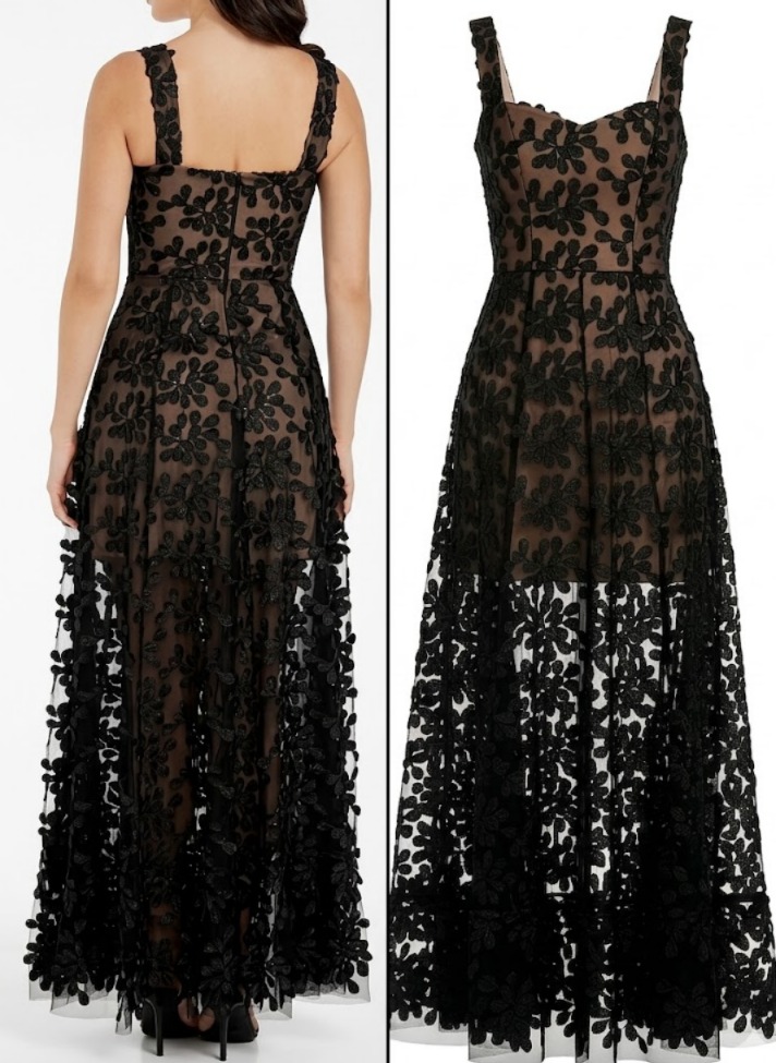 Anabel Floral Embroidered Maxi Dress