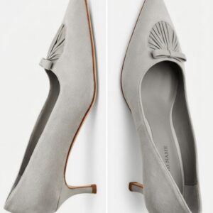 Balquee Pointed Suede Kitten-Heel Pumps