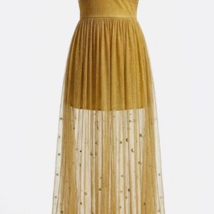 Dress the Population Idalia Metallic One-Shoulder Gown