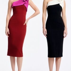 Dress the Population Lennon One Shoulder Body Con Cocktail Dress