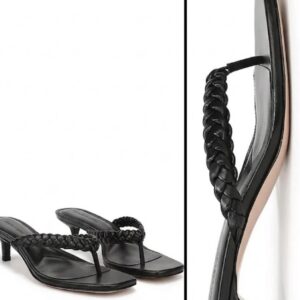 Favorite Daughter Sutton Braided Thong Kitten Heel Sandals