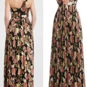 Idalia Floral One-Shoulder Gown