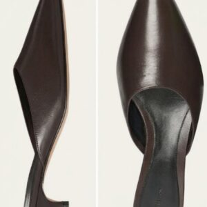 Liisa Leather Kitten-Heel Mules