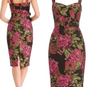 Nicole Jacquard Midi-Dress