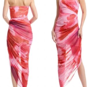 Phoenix Ruched Asymmetric Bodycon Dress
