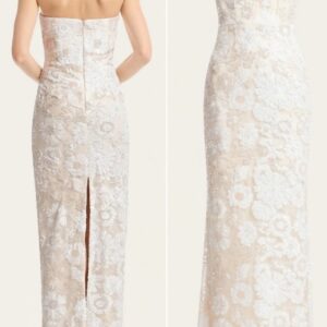 Vada Sequined Sheath Gown