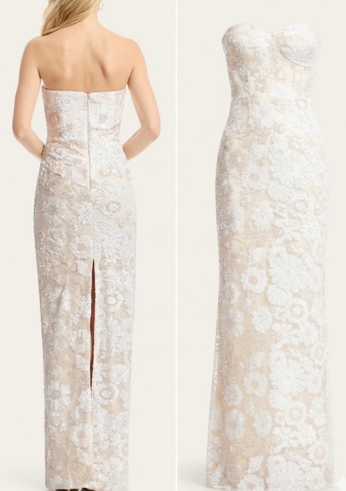 Vada Sequined Sheath Gown