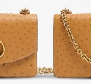 Vain Ostrich Shoulder Bag