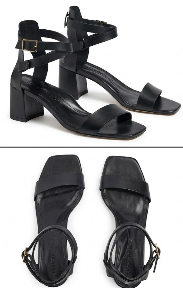 Women's Nappa Brett Block Heel Sandal