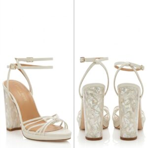 Women's Rosalina Ankle Strap Pearl Platform Heel Sandal